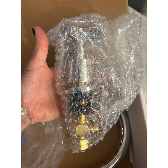 NEW Rejuvenation Waterhouse Short Spout Bathroom Faucet Widespread Cross Chrome - Picture 6 of 6